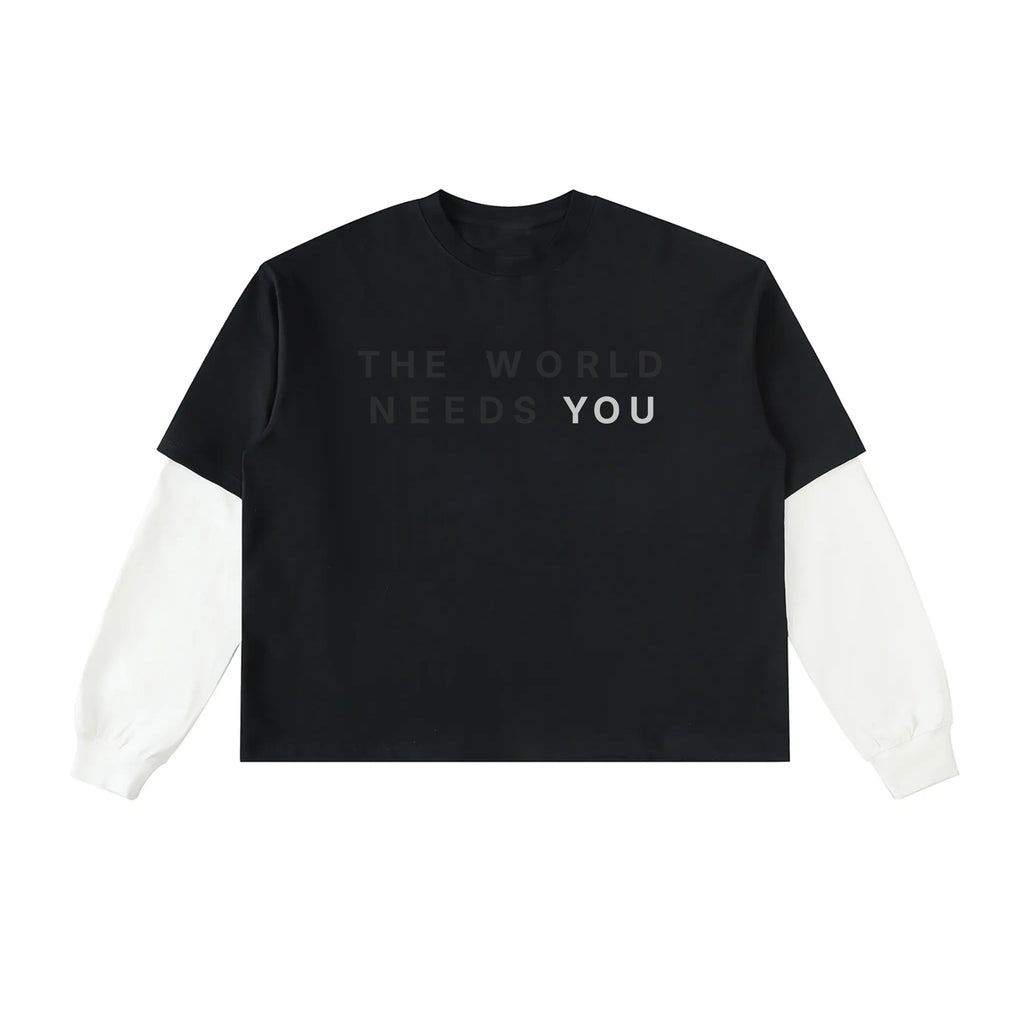 THE WORLD NEEDS YOU LONG SLEEVE TEE